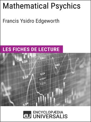 cover image of Mathematical Psychics de Francis Ysidro Edgeworth